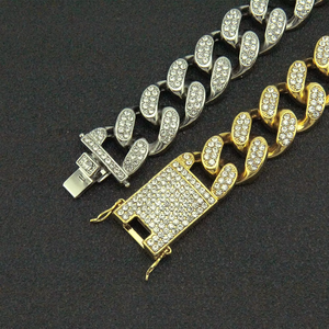Hip Hop Full Cuban Necklace Men's Wide Locomotive Heavy Industry Pendant 20mm Tanjing - Product Image 4