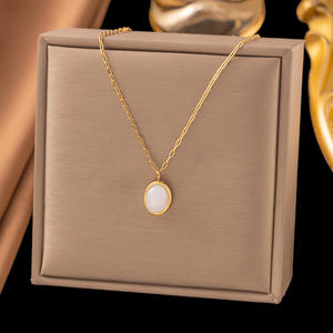 Collar de Cobre de Dongguan, Joyería con Diamantes, Diseño de Gota de Agua y Flor, Cadena de Bambú, Unisex, Estilo Deportivo, No se Desgasta - Product Image 4