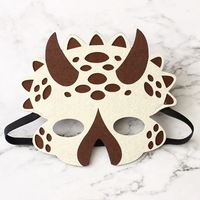 Dinosaur Felt Masks for Kids Party Masks Birthday Masquerade Supplies Decorations Halloween Masks