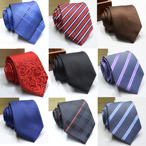 <span class=keywords><strong>Cravate</strong></span> <span class=keywords><strong>classique</strong></span> pour hommes, de 8cm, simple et à la mode, avec impression à rayures solides, pour tenue de mariage, accessoire cadeau - Product Image 2