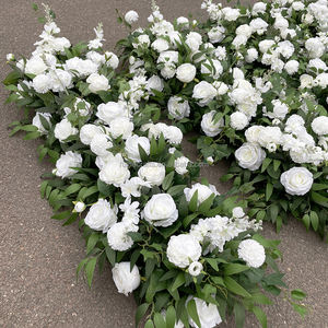 Bouquet De <span class=keywords><strong>Fleurs</strong></span> De Mariage Pour La Table De La Mariée Artificielle 1m Ivoire Rose Fleur Coureur Fleur Centres De Table Pour La Décoration De Table De Mariage - Product Image 6