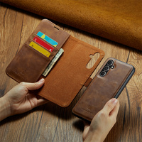 Luxe Flip PU cuir affaires portefeuille fentes pour cartes support étui de téléphone portable pour Samsung Galaxy S23 FE S22 S21 Ultra