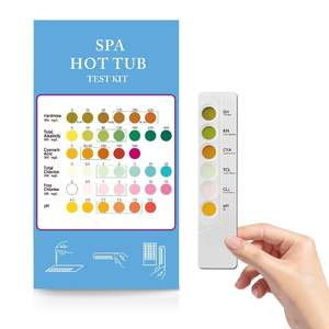 맞춤형 6 in 1 수영장 및 온수 욕조 물 테스터 키트 테스트 카세트에 대한 OEM 지원 SPA 물 - Product Image 1