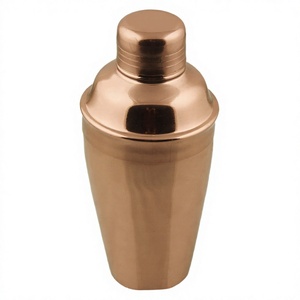 Juego de 3 Cocteleras Mini Bar de 500 ml, Cocteleras de Acero Inoxidable con Acabado de Cobre para Bartenders y Uso Doméstico - Product Image 1