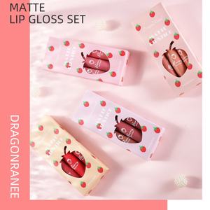 <span class=keywords><strong>3</strong></span> Pcs 5g Matte Velvet Lip Glaze Set Impermeável de Longa Duração Não-Marcação Natural Lip Matiz Cosméticos Kit Doce Líquido Batom HH - Product Image 6