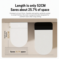 WC intelligent et compact de 52 cm, toilettes modernes en céramique avec bidet intégré et capteur automatique