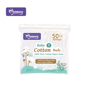 Fournisseur direct d'usine, bâtonnets de coton pour la santé de la mère et du bébé, 100 pièces, bâtonnets de coton 50 pièces, 100% coton pur, tige en papier - Product Image 2