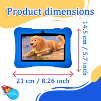 YPORANGECHENG Tablet Edukasi Android 12 Baru 7-Inci untuk Anak-Anak 2GB+32GB MTK Quad Core Baterai 3000mAh Wi-Fi 1024x600 Garansi 1 Tahun