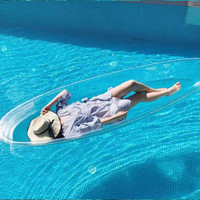 Bateau à Côtes en Aluminium Double Transparent en Alliage d'Aluminium pour 2 Personnes, Écologique, Idéal pour la Photographie de Mariage - Vente en Gros