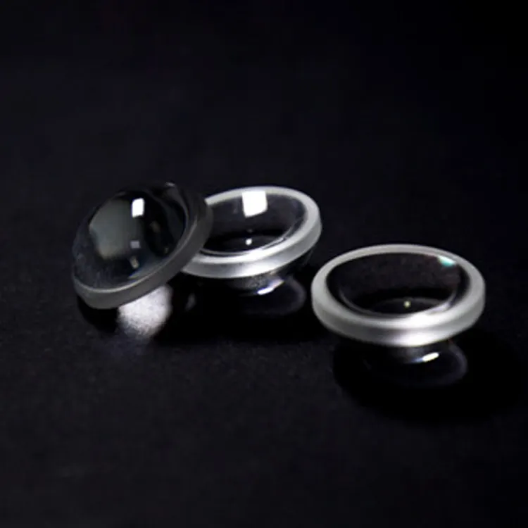 Negatif odak uzaklığı N-BK7 optik K9 yarım küre Dome Lens menisküs lensler kristal CaF2