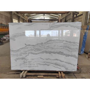 उच्च गुणवत्ता वाले आधुनिक पॉलिश सफेद ब्लॉक मूल्य एम 3 लड़ाकू 60x120 संगमरमर के स्लैब 18 मिमी प्रमाणित प्रकृति संगमरमर ग्राफिक डिजाइन - Product Image 4