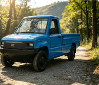 Mini camion électrique 72V 5KW, deux places, autonomie de 180 km, batterie LiFePO4 195Ah pour les tâches quotidiennes en serre et à la ferme laitière