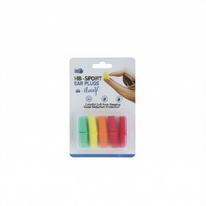 Bouchons d'oreilles sportifs Hb, 10 pièces, en mousse souple colorée, protection contre le bruit du sommeil - Product Image 1