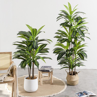 Promotion : Plante artificielle en pot, faux bonsaï, feuillage vert, pour salon intérieur, décoration douce pour la maison