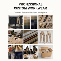 Pantalons de travail en coton polyester imperméable en gros, multi-poches, coupe droite, uniformes de sécurité, pantalons cargo