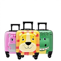 Koper Anak Motif Kartun Anti Jatuh Roda Spinner Kunci Sandi Pintar Kapasitas Besar Unisex Bagasi Kabin
