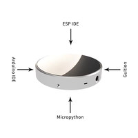 AIsmartLink Pantalla Redonda de 1.8 Pulgadas QSPI 360 * 360 ESP32-S3, Pantalla Secundaria con Captación de Audio, Espectro, Marco Electrónico y Reproducción