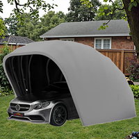 Abri de voiture pliable moderne et imperméable, structure en acier galvanisé avec tissu Oxford, tente de garage mobile pliable pour stationnement de voiture