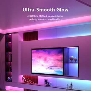 Kit de Tira de Luces <span class=keywords><strong>LED</strong></span> de Neón RGB de 24V y 16 Millones de Colores, Resistente al Agua IP67, con Control Inteligente por Aplicación Banqcn, para Decoración de Habitaciones - Product Image 3