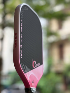 Raquette de pickleball légère EAVX, design long, face en fibre de carbone 3K, noyau en nid d'abeille de 16 mm, réponse rapide, logo personnalisé OEM ODM - Product Image 3