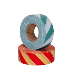 Logo d'avertissement personnalisé sans adhésif, <span class=keywords><strong>drapeau</strong></span> d'arpentage de Danger imprimé, ruban d'avertissement en PVC - Product Image 1