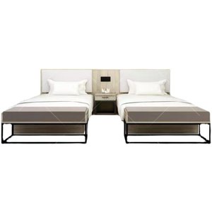 Muebles de Hotel para Habitaciones Estándar, Juego Completo de Camas de Madera, Personalizables, Diseño Minimalista Moderno, Sin Ensamblaje, para Atour - Product Image 5