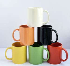 Taza de Cerámica Esmaltada de Color Sólido de 11 oz |   Logotipo Personalizado Disponible |   Opciones Multicolores |   Taza para Café y Té Apta para Lavavajillas y Microondas - Product Image 1