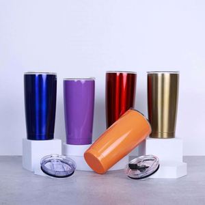 20oz Stainless Steel Tumbler Spray Painting Stainless Tumblers Vacuum Double Wall <b>Insulated</b> Car Travel <b>Mug</b> - Product Image 1