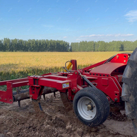 Mesin Pengolah Tanah Pertanian Heavy Duty 5-9 Shanks Trailed Subsoiler Deep Ripper untuk Traktor 150-250HP, Pemecah Tanah Keras