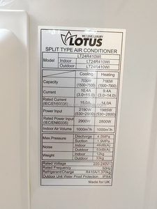Inverter R32 <b>Mini</b> Split <b>Air</b> <b>Conditioner</b> for RV and Home Use 1.5Chevaur Hi Sens Climate With Variable Frequency Compressor Variab - Product Image 3
