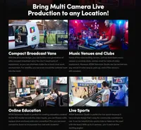 Blackmagic Design ATEM Television Studio HD8 Potente conmutador de producción en vivo Ultra HD Incluye entradas Muto-SDI Salidas auxiliares SDI