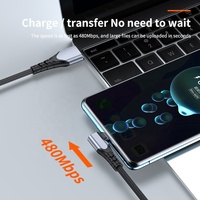 Right Angel 6A Kabel Pengisi Daya USB 66W Super Cepat untuk Samsung Huawei Xiaomi MacBook MateBook Tipe C Kabel Data