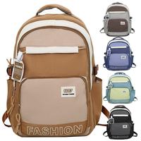 Sac à dos léger et imperméable pour adolescents et étudiants, sac d'école multi-poches, sacoche pour ordinateur portable, sac à dos de jour pour garçons et filles