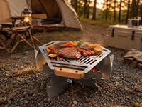 Plaque de cuisson Wekis en acier inoxydable, portable et pliable, pour barbecue de camping, ensemble de plaques de cuisson pour la cuisine en plein air, vente en gros
