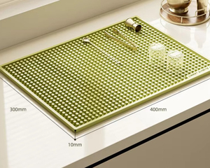 Hot-selling Practical non-slip bisphenol-free large drying mat Silicone <b>coffee</b> bar mat Counter mat Household drain mat - Product Image 4