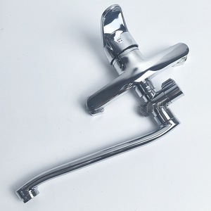 Ensemble de robinetterie de douche murale en laiton avec valve en céramique, design moderne, avec douchette à jet de pulvérisation - Product Image 4