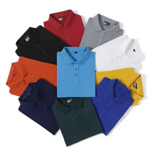 Polos Pour Hommes Personnalisé Golf Camisetas Polo 210gsm Haute Qualité Col T-shirts Hommes 100 Coton Hommes Polos Logo Personnalisé