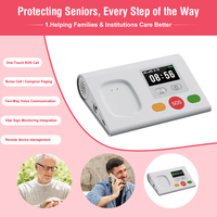 Consola de Teleasistencia para Personas Mayores L04 con Pantalla Grande, GPS Inteligente, Botón SOS, Control Remoto LBS, para Centros de Cuidado Residencial