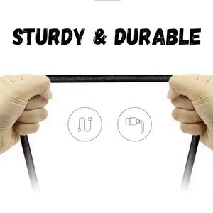 Logo Data Gift 1.2M Nylon Braided 3 2 Dual Input <b>Usb</b> Type C Pure Copper Led Charging <b>Cable</b> Custom Promotional Gifts - Product Image 4