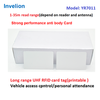 Carte d'accès étanche UHF/RFID en PVC EPC Gen 2, contrôle d'accès à longue portée, 860-960mhz, pour contrôle d'accès de stationnement personnel