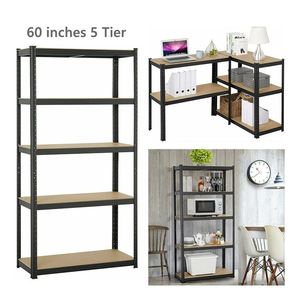 Estantería Metálica de Acero de Múltiples Niveles Sin Pernos, Protección Contra la Corrosión, para <span class=keywords><strong>Cocina</strong></span>, Almacén y <span class=keywords><strong>Tienda</strong></span> - Product Image 2