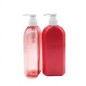 Bouteilles de lotion et de shampoing plates personnalisées en PE de 300 ml, 500 ml, 800 ml, imprimées à l'écran et estampées à l'or pour les cosmétiques - Product Image 2
