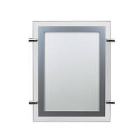 Affichage LED pour agent immobilier, format A4, installation murale