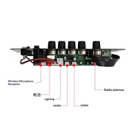 Kartu Suara Outdoor Multi-fungsi untuk Karaoke, Papan Amplifier Daya Tinggi 20w untuk Speaker, Audio Trolley untuk Modul 7.4v