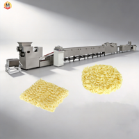 Ligne de production de nouilles instantanées semi-automatique, 11000 pièces / 8 heures, machine commerciale de fabrication de nouilles instantanées