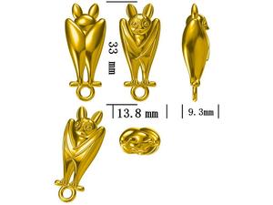 พวงกุญแจรูปค้างคาวโลหะกลับหัว พร้อมการ์ดสร้างแรงบันดาลใจ สำหรับเป็นของขวัญเพื่อน เพื่อแสดงความห่วงใยและให้กำลังใจ - Product Image 5