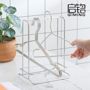 Porte-vêtements en acier inoxydable, support de rangement de bureau, organisateur de garde-robe, support pour vêtements - Product Image 5