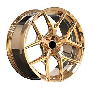 <span class=keywords><strong>Jantes</strong></span> en alliage d'aluminium forgé de haute qualité, brillantes, dorées, 5x114.3, 17, 18, 19 <span class=keywords><strong>pouces</strong></span>, pour voitures particulières, état neuf - Product Image 3