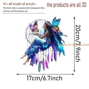Precio <span class=keywords><strong>de</strong></span> fábrica ala atrapasueños 2D Arcrylics arte colgantes diamante pintura adornos pintura colgante para ventana <span class=keywords><strong>de</strong></span> pared - Product Image 3