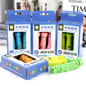 <span class=keywords><strong>2025</strong></span> Chất Lượng Cao <span class=keywords><strong>New</strong></span> Trẻ Em Phim Hoạt Hình Tay Cầm Bằng Gỗ Polyester Sợi Dây Thừng Phòng Tập Thể Dục Tập Thể Dục Nhảy Dây Trọng Lượng Giảm Cân Bỏ Nhảy Dây - Product Image 6